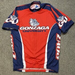 Gonzaga University Bulldogs Cycling Jersey Men's XXL Adrenaline Promotions Zip